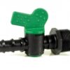 Кран для капельной трубки Irritec 16X3/4" 3P ерш - резьба наружная